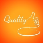 Mutual funds quality with a thumbs up sign