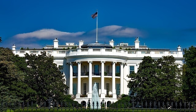 President Donald Trump's future home, the White House in Washington DC.