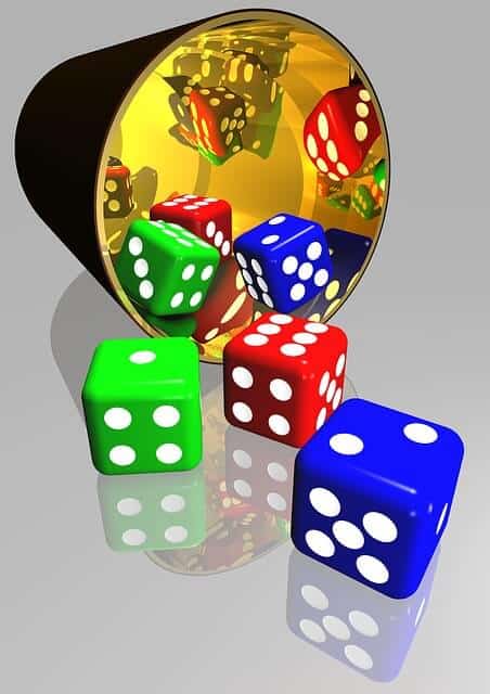 Roll the dice photo demonstrating risk of capital asset pricing model assumptions