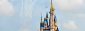 Disney castle at Disney World or Disneyland