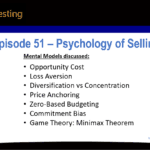 Podcast Episode 51 Psychology of Selling Losers Summary