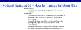 Podcast Episode 55 summary image: How to manage inflation risk