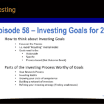 Investing Goals for 2020 covers my personal investing goals in five key categories: research process, investing habits, circle of competence, building a network of investors, investing strategy