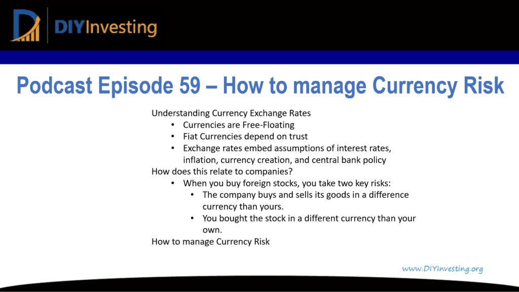 Currency Risk episode summary with main bullet points