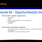 Episode 60 Summary on Investment Opportunities