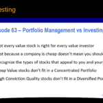 Episode 63 Summary Portfolio Management vs Investing Strategy