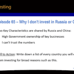 Episode 65 Summary Why I don't invest in Russia or China
