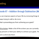Episode Summary Addition Through Subtraction Mental Model for Episode 67