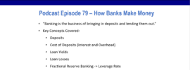 Podcast episode 79 summary on How Banks Make Money