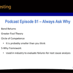 Podcast Episode 81 summary image Always ask why when deciding on investments
