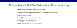 Podcast episode 82 summary image Why Banking is an Attractive industry
