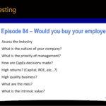 Podcast episode 84 summary image Would you buy your employer's stock?