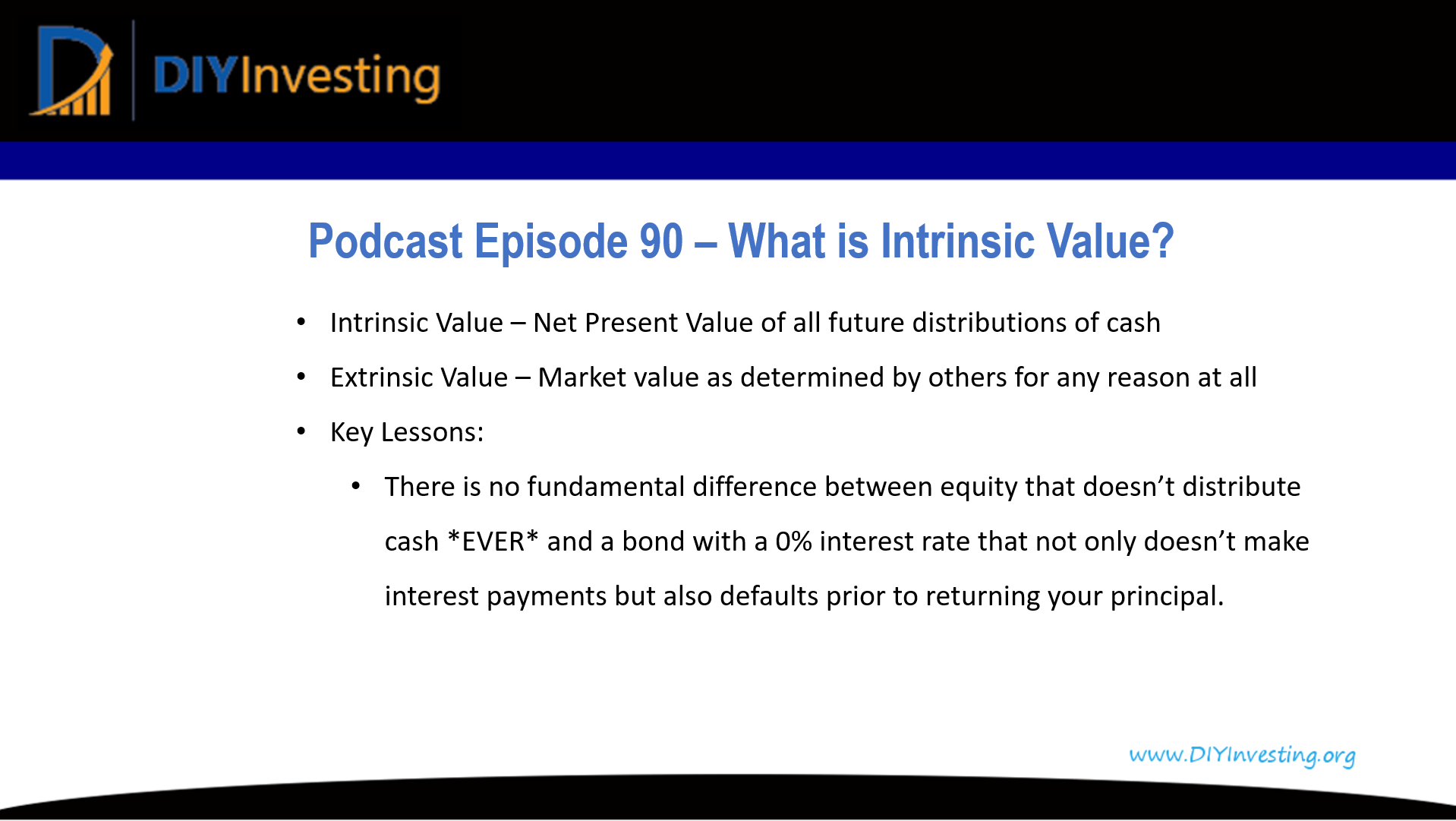 90 - What is Intrinsic Value? - DIY Investing
