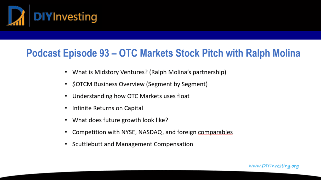 Ralph Molina Interview discussing OTC Markets stock business analysis