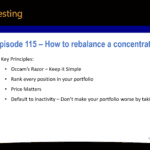 Podcast Episode 115 - How to rebalance a concentrated portfolio
